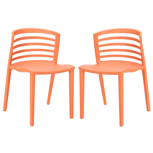 Curvy Dining Chairs Set of 2 935-ORA