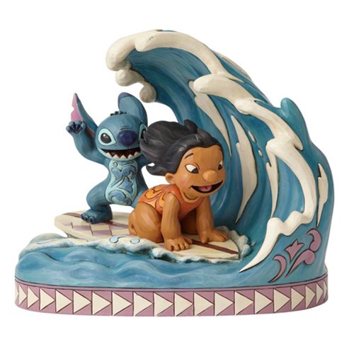 Disney Traditions Lilo and Stitch Catch the Wave Statue     