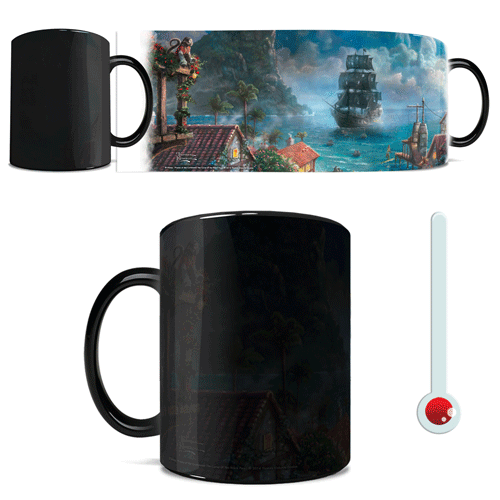 Disney Pirates of the Caribbean Thomas Kinkade Morphing Mug 
