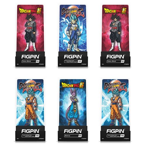 Dragon Ball Assorted FiGPiN Enamel Pins 6-Pack Case         