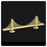 Golden Gate Bridge Gold Version Metal Earth Model Kit       