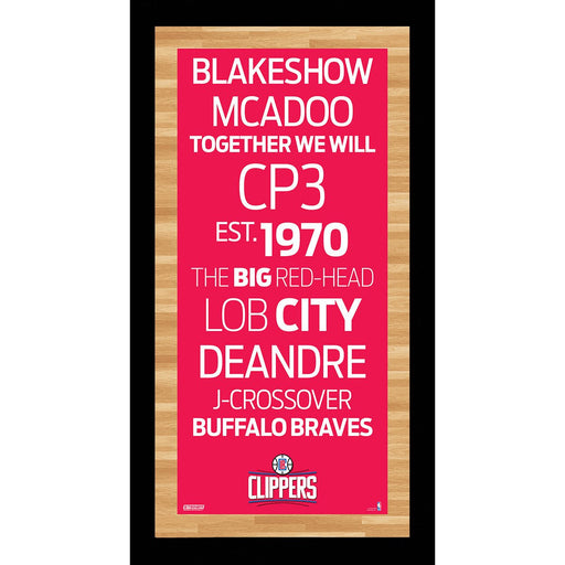 Los Angeles Clippers Subway Sign Wall Art 9.5x19 Photo