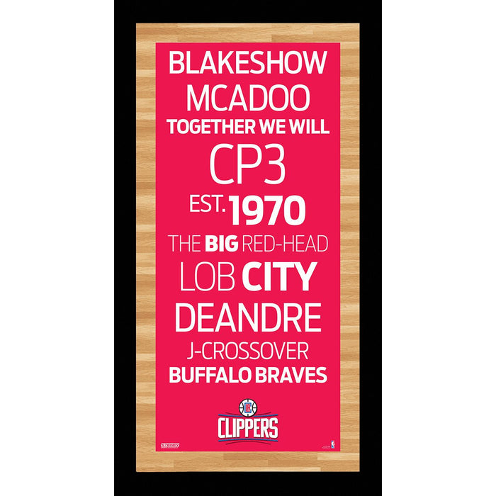 Los Angeles Clippers Subway Sign Wall Art 9.5x19 Photo