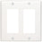 2-GANG WALL PLATE -WHT