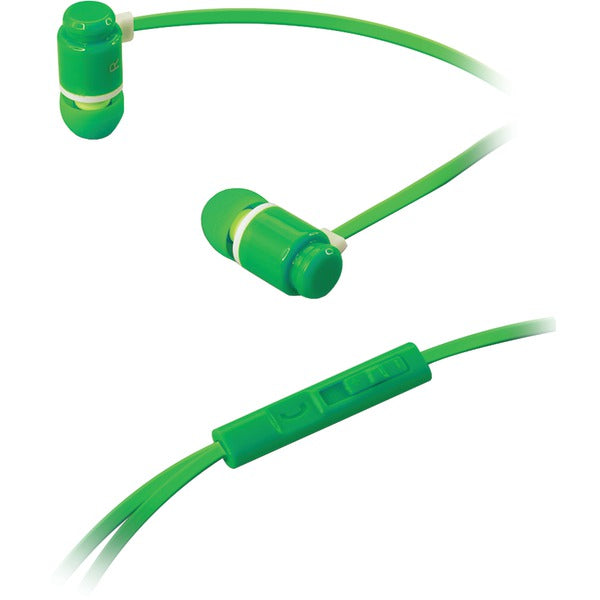 EARBUD W MIC/VOL GRN