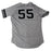 Sonny Gray Signed New York Yankees 2017 ALCS Game Used #55 Grey Jersey 10/13-10/21/17(JD374535)(44)