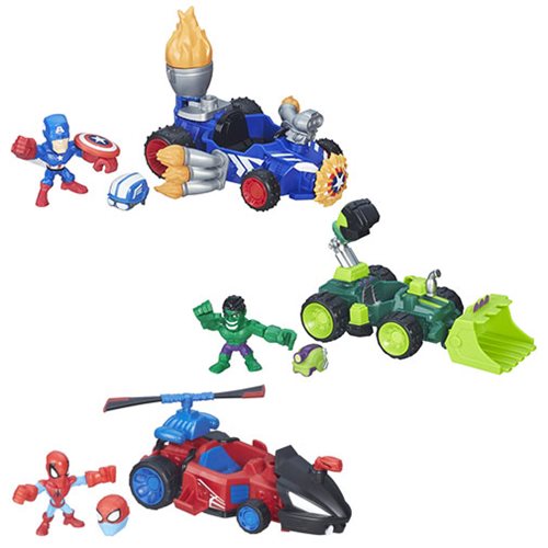 Marvel Super Hero Mashers Micro Vehicles Wave 1 Case        
