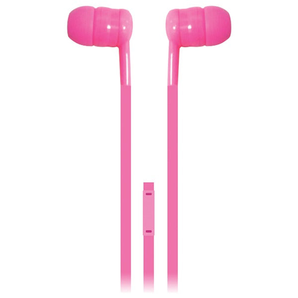 EARBUDS W/MIC PNK