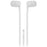 EARBUDS W/MIC WHT