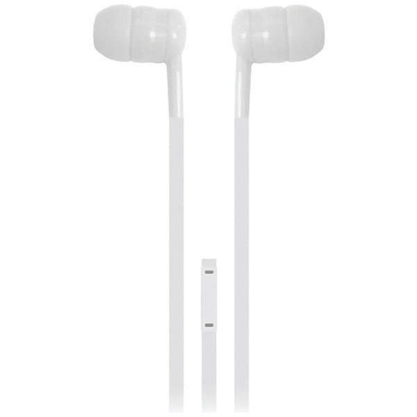 EARBUDS W/MIC WHT