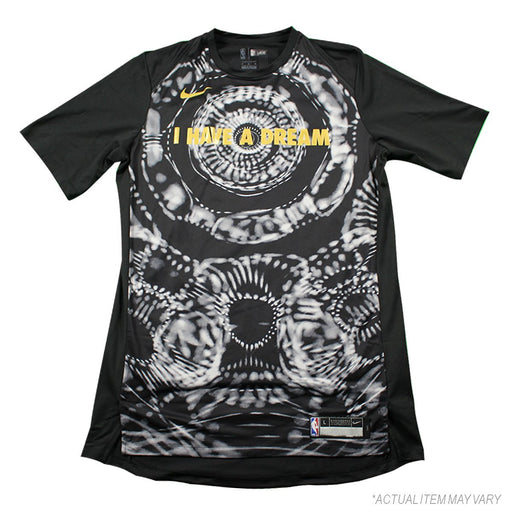 Tyler Zeller Brooklyn Nets Game Used #44 I Have A Dream Warm Up T-Shirt ()()(XXLT)
