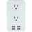 2OTLT/4USB CORD MGMT WHT