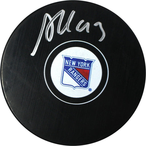 Steven Kampfer Signed New York Rangers Puck MSG