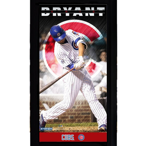 Kris Bryant Chicago Cubs Player Profile Wall Art 9.5x19 Framed Photo