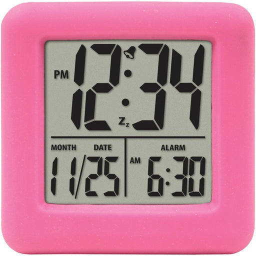 SOFT CUBE ALARM CLOCK PNK
