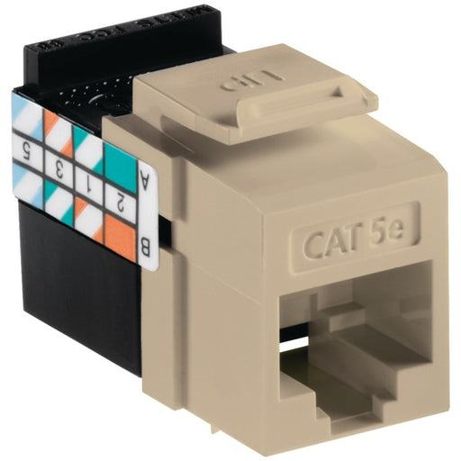 IVORY QUICKPORT CAT5E JCK
