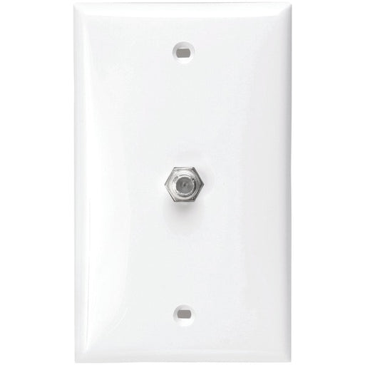 F-CONNCTR WALL PLT WHITE