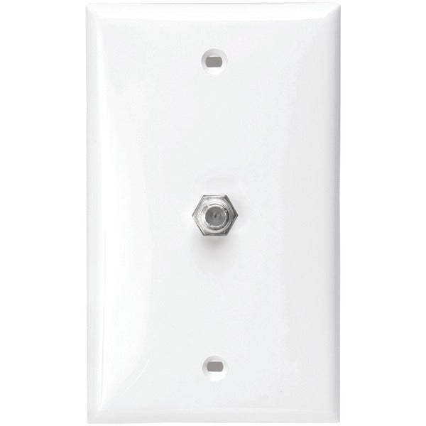 F-CONNCTR WALL PLT WHITE