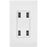 4PRT 4.2A USB CHRGR WHT