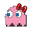 Hello Kitty Bow Pinky Coin Bag                              