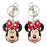Minnie Mouse Two-Sided Colored Pewter Key Chain             