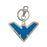 Batman Nightwing Emblem Colored Pewter Key Chain            