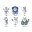 Small Foot 3-D Figural Key Chain Display Case               