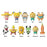 Nickelodeon Series 2 3D Figural Key Chain Master Carton     