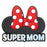 Minnie Mouse Super Mom Red Soft Touch Magnet                