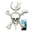 Pirates of The Caribbean Skull  Pewter Key Chain            