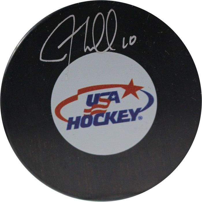 JT Miller Signed USA Hockey Puck
