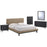 Bethany 5 Piece Queen Bedroom Set 5335-BLK-LAT-SET