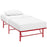 Horizon Twin Stainless Steel Bed Frame 5427-RED