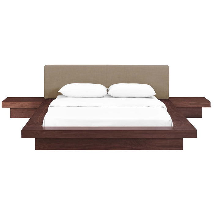 Freja 3 Piece Queen Fabric Bedroom Set 5492-WAL-LAT-SET