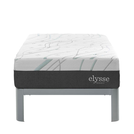 Elysse Twin CertiPUR-USÂ® Certified Foam 12" Gel Infused Hybrid Mattress 5577-WHI