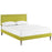 Jessamine Full Fabric Platform Bed with Round Tapered Legs 5644-WHE