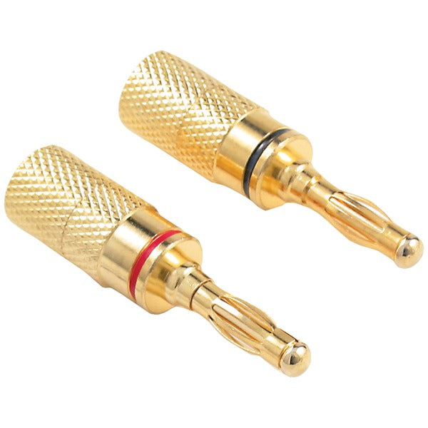 GOLD PLT BANANA PLUGS4PK