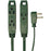 Axis 45511 3-outlet Extension Cord, 8ft (green)