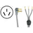 Petra 90-1050qc 3-wire Quick-connect Range Cord, 4ft (40a, Open Eyelet)