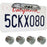 Boyo Vtl400clp-cr Bar-type License Plate Camera With Led Lights & 4 Rear Parking Sensors (silver)