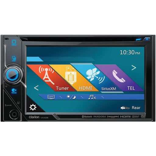 CLARION VX405 6" Double-DIN In-Dash DVD Multimedia Receiver with Bluetooth(R), Pandora(R) Internet Radio & SiriusXM(R) Ready