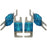 Db Link Sfmanl60 Strandflex(tm) 60-amp Mini Anl Fuses, 4 Pk