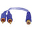 Db Link Sry2m Soft Touch Blue Strandworx(tm) Rca Y-adapter (1 Female To 2 Male)