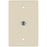 Datacomm Electronics 32-2024-la 2.4ghz Coaxial Wall Plate (light Almond)