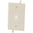 Datacomm Electronics 45-0014-la 1-gang Cable Plate With Flexible Opening (light Almond)