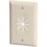 Datacomm Electronics 45-0017-la Split Plate With Flexible Opening (light Almond)
