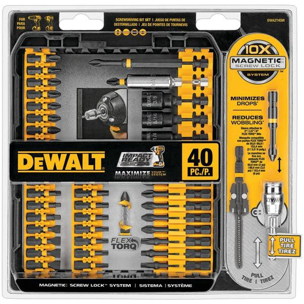 Dewalt Dwa2t40ir 40-piece Impact-ready Screwdriver Set