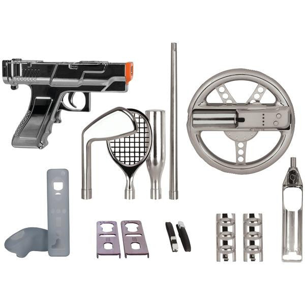 DREAMGEAR DGWII-1291 Nintendo Wii(R) 15-in-1 Player's Kit Plus (Silver)