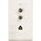 Eagle Aspen 500189 Wall Plate With Dual F-81 Connectors & Phone Jack