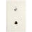 Eagle Aspen 500277 3 Ghz Wall Plate With F-81 Connector & Phone Jack (white)